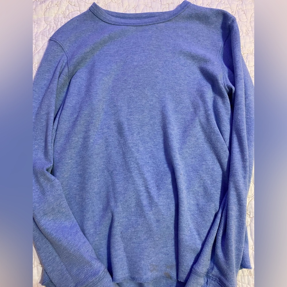 blue long sleeve